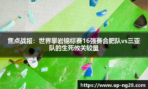 焦点战报：世界攀岩锦标赛16强赛合肥队vs三亚队的生死攸关较量